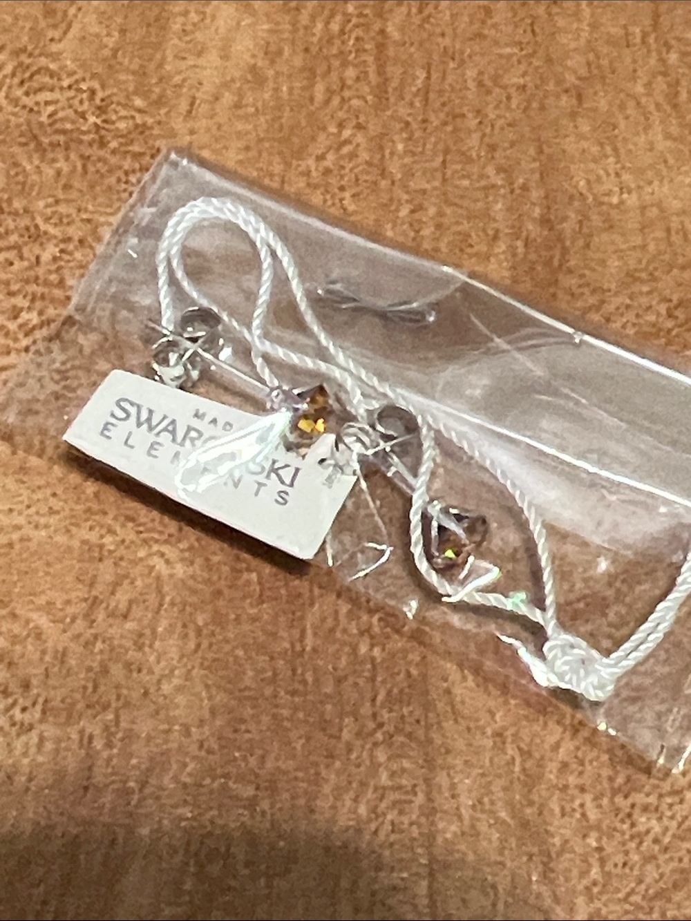 Swarovski Elements Gold-Tone Crystal Stud Earings